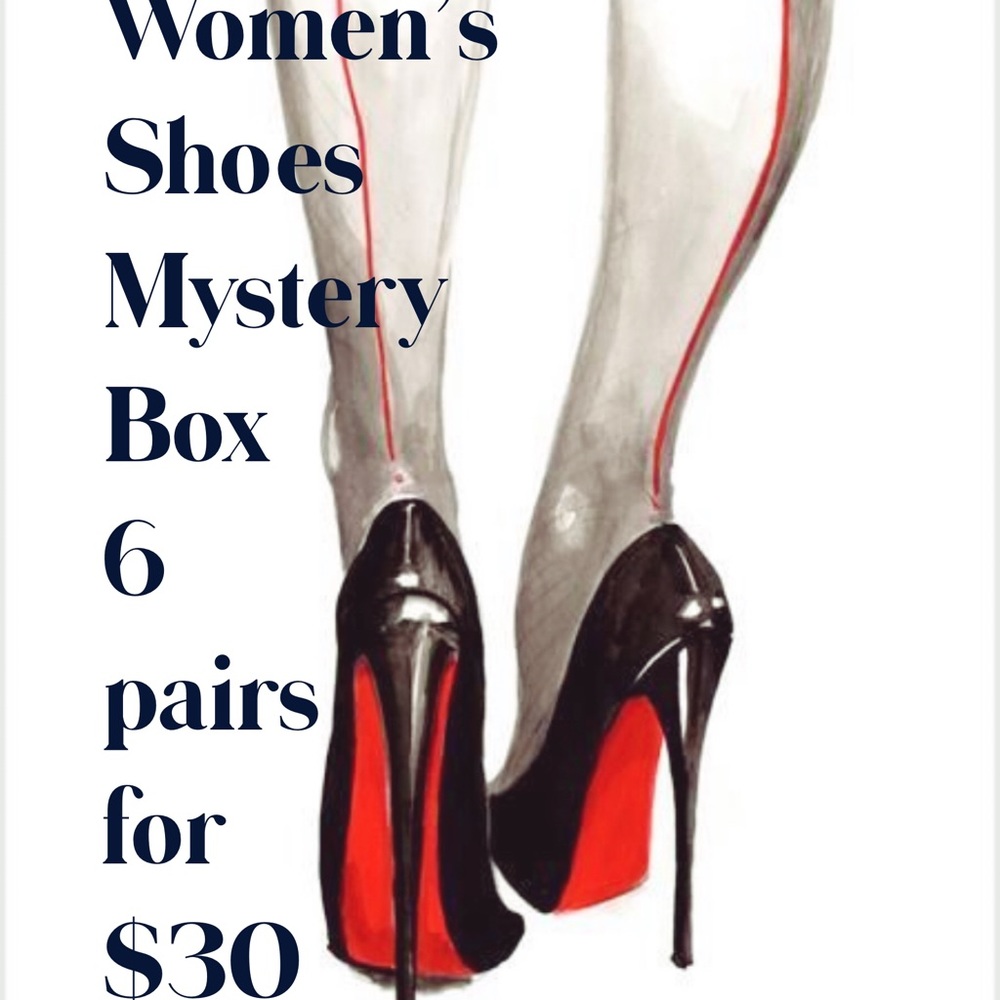 Womens Shoes Mystery Box 6 pairs for $30